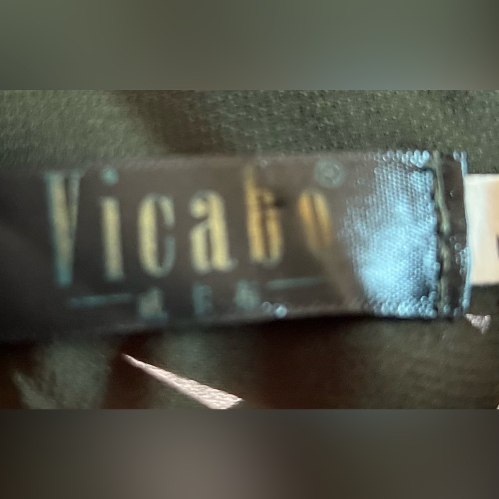 Vicabo Olive Green See- Through Topper Garment